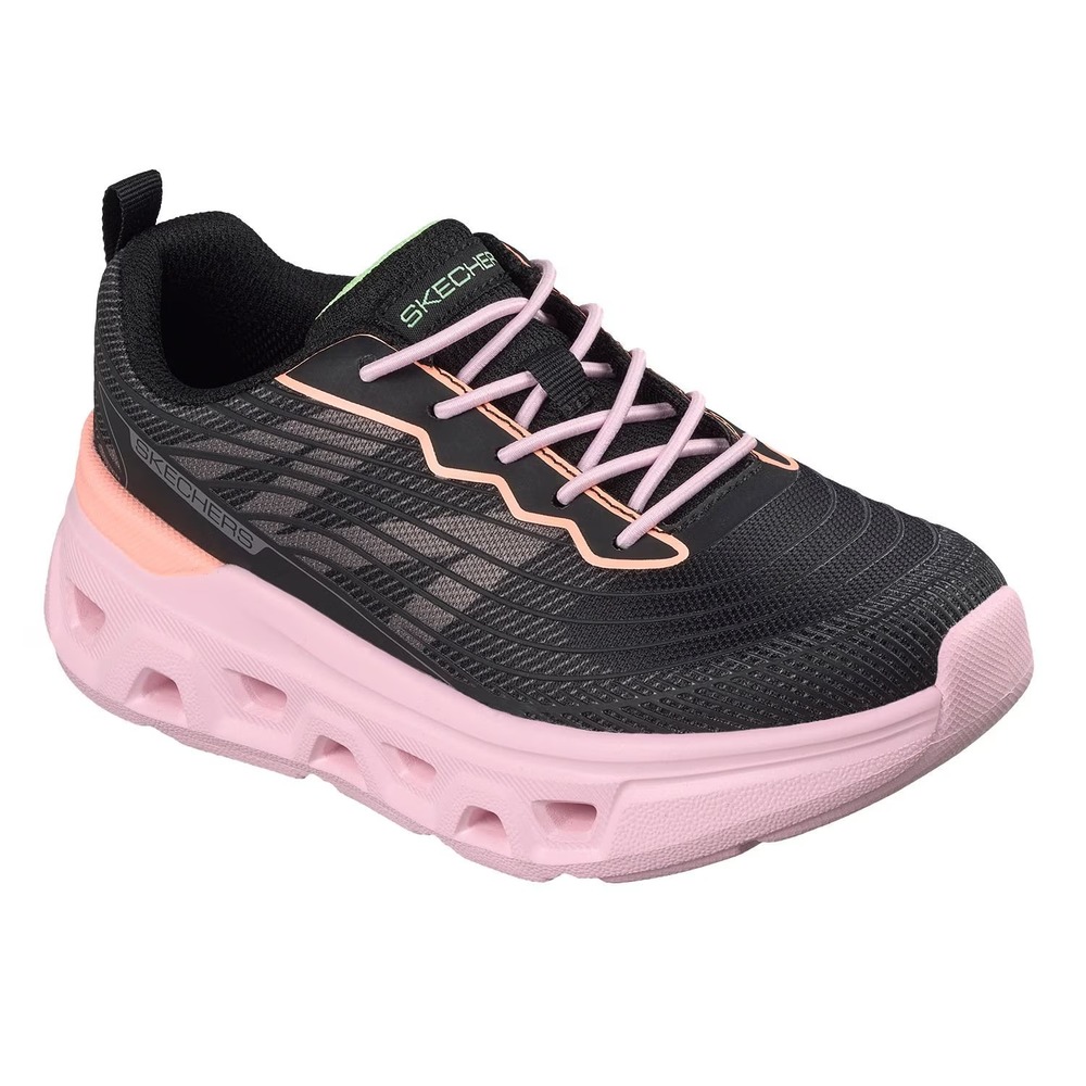 Skechers Girls Glide-Lite Sneaker Size 12 Black Pink 17156LS